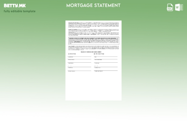 модерен стил Извод за хипотека на Пакистан Аскарибанк во шаблон за формати Wor 1